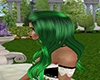 Jade green hair
