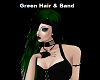 Green Hair & Band
