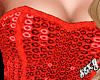 (X)red sequin corset