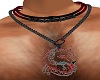 R&BMarble Wolf Necklace