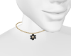 Necklace 1 VanCf Flor Bk