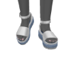 Kids Blu&Wht Sandals