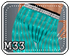 [M33]pvc pants teal