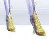 heels gold ghost