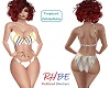 RHBE.White Plaid Bikini