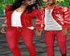 couple red jean fit*F