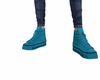 blue shoes