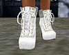 D botin blanco y gris