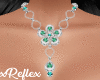 Silver Green Necklaces