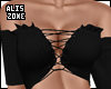 [AZ] Black basic croptop