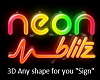 Z 3D Neon Bar Sign Mesh