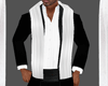 tuxedo scarf white
