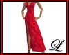 ~L~Red Long Halter Dress
