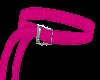 Pink Long Leather Belt