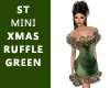 ST MINI XMAS RUFFLE GREE