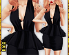 ! Peplum Dress Black