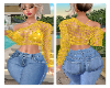 Crochet blouse - yellow