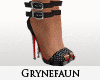 Black sexy heels boucle
