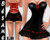 ~B~DOLL DRESS BK-RED LB