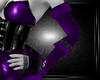 b purple cancan gloves