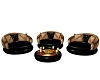 LL~GOLD & BLACK FLOAT
