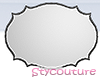 Ornate wall mirror silver