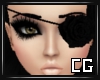 (CG) Rose Eyepatch Black