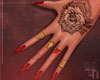 ""Tattoo Nails - Red