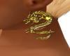 gold dragon earrings