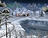 Winter House/Frozen Pond