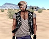 Leather Vest and Shirt -
