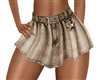 Belted Brown Mini Skirt
