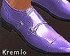 Monk Straps Shoes Purple