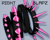!S Spiked Brace Hot Pink