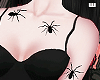 w. Body Black Spiders
