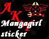mangagirl sticker