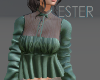 Jade sheer blouse