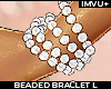 ! beaded bracelet L