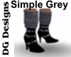 Ankle Boots w Grey Socks