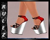 Red Miki Heels