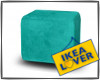 loft ikea cyan poof