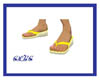 clbc yellow flip flops