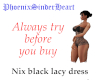Nix black lacy dress