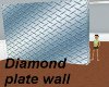 Diamond plate wall