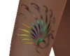 Peacock Arm Tattoo Color