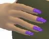 Fingernails Purple/Black