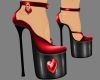 V-day heart shoes