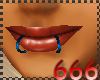 (666) blue snake ring