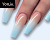 Angel Blue Nails +Rings