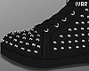 I' Blk Spiked Sneakers